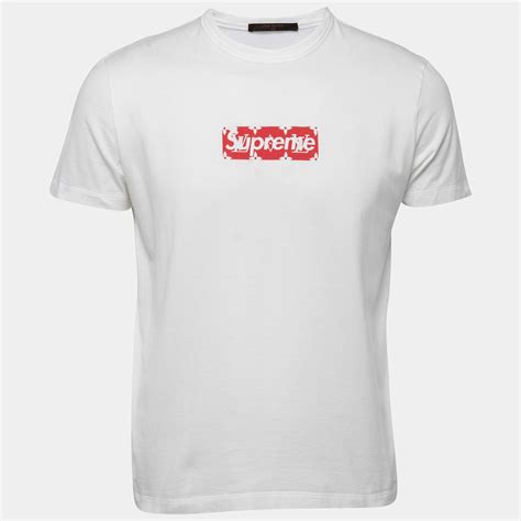 lv x supreme tee|Supreme x Louis Vuitton Box Logo Tee White Men's .